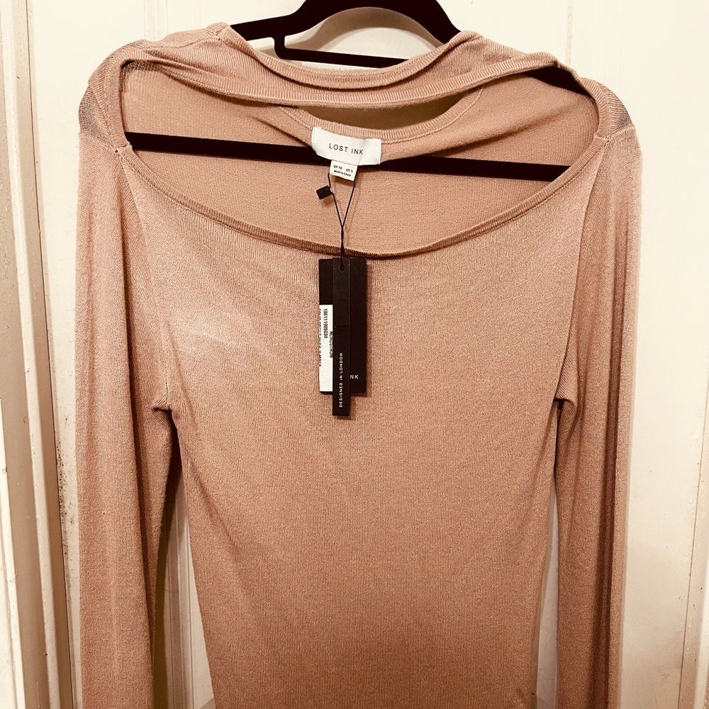 SMALL CUTOUT SWEATER -LOST INK -NORDSTROMS